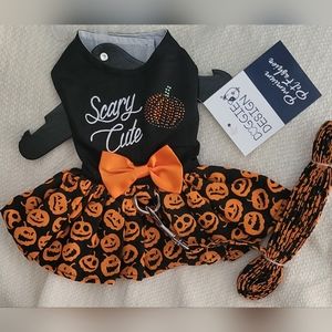 DOGGIE DESIGN 'Scary Cute' dress and matching leash